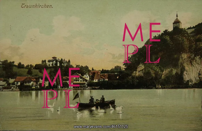 : Traunkirchen. View over the Traunsee to the : Traunkirchen. View over the Traunsee to the