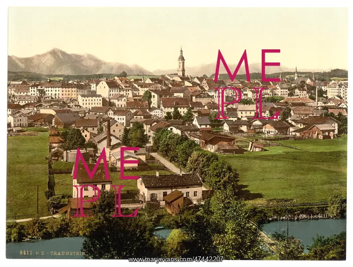 : Traunstein, general view, Upper Bavaria, Germany : Traunstein, general view, Upper Bavaria, Germany