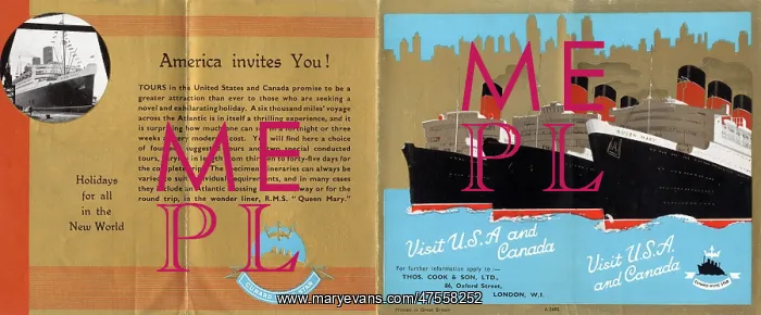 : Travel Brochure by Thomas Cook & Son : Travel Brochure by Thomas Cook & Son