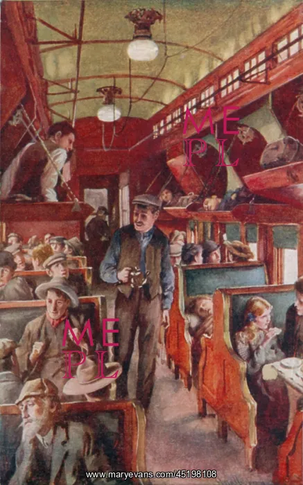 : Travelers in a Pullman car crossing the ? : Travelers in a Pullman car crossing the ?
