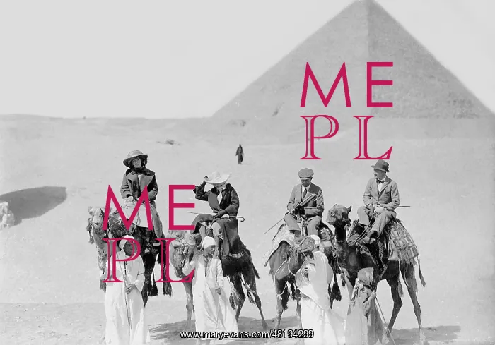 : Travelling party in Egypt, 1912 : Travelling party in Egypt, 1912