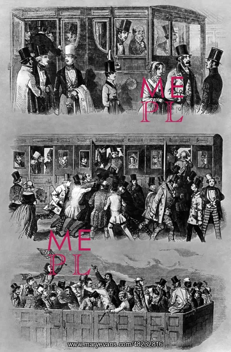 : Travelling with train around 1875 : Travelling with train around 1875