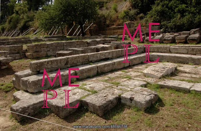 : The Treasuries at Olympia. Greece : The Treasuries at Olympia. Greece
