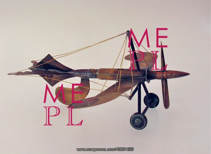 : Trench Art - German Taube shaped monoplane : Trench Art - German Taube shaped monoplane