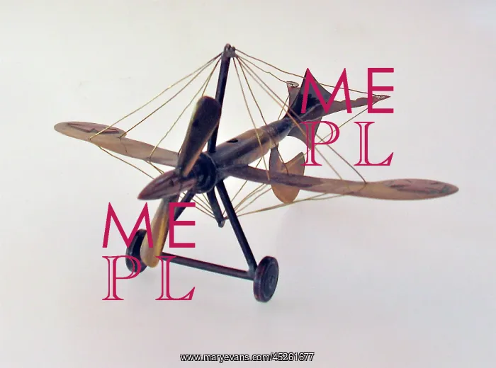 : Trench Art - German Taube shaped monoplane : Trench Art - German Taube shaped monoplane