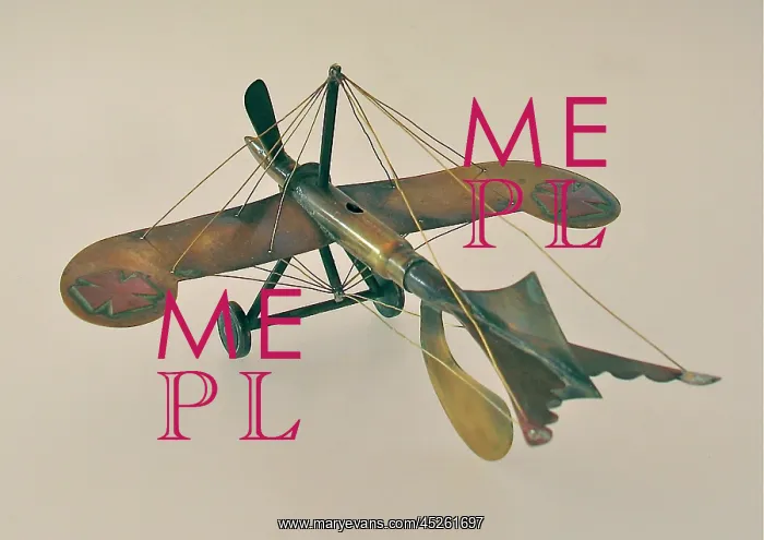 : Trench Art - German Taube shaped monoplane : Trench Art - German Taube shaped monoplane