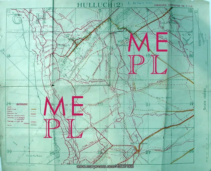 : Trench maps belonging to Sergeant Ernest Blaikley : Trench maps belonging to Sergeant Ernest Blaikley