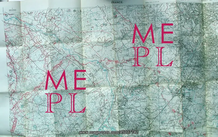 : Trench maps belonging to Sergeant Ernest Blaikley : Trench maps belonging to Sergeant Ernest Blaikley