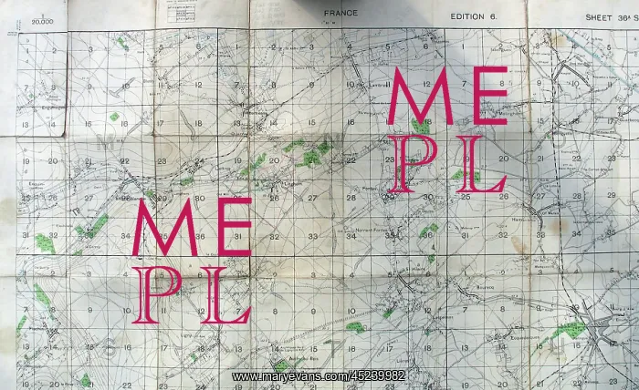 : Trench maps belonging to Sergeant Ernest Blaikley : Trench maps belonging to Sergeant Ernest Blaikley