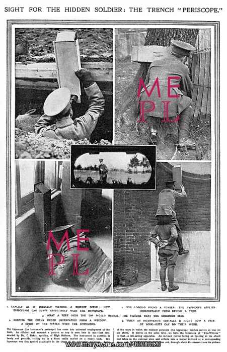 : The trench periscope, WW1 : The trench periscope, WW1
