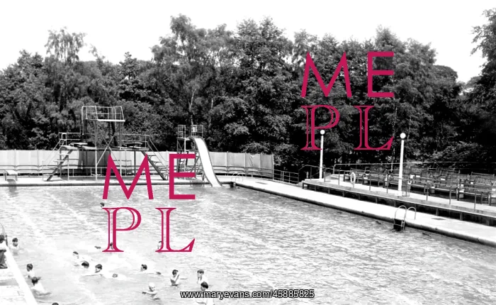  : Trentham, Park Swimming Pool c1955