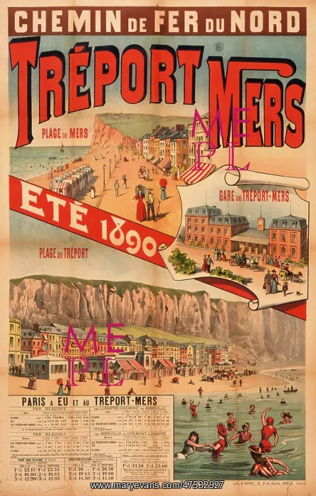 : Treport Mers travel poster : Treport Mers travel poster