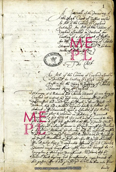  : Trial of Charles I