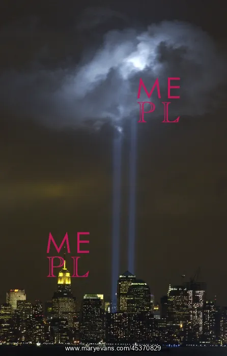  : Tribute in Light Memorial illuminates a passing