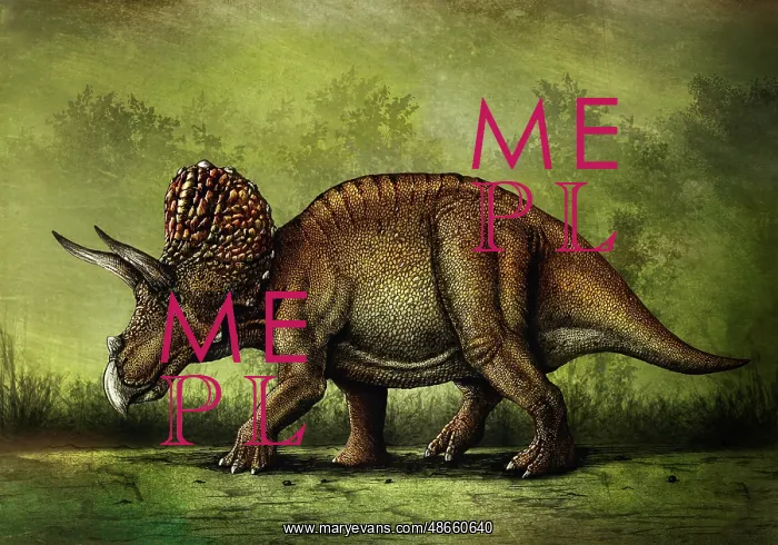: Triceratops horridus dinosaur : Triceratops horridus dinosaur