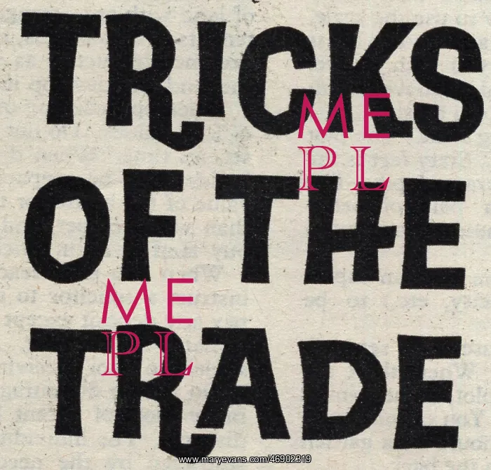 : Tricks of the trade - font and text in Practical Householder : Tricks of the trade - font and text in Practical Householder