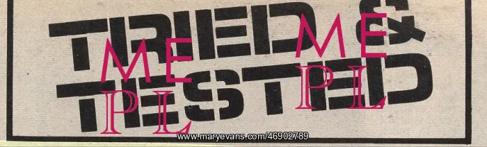 : Tried & Tested - font and text in Do It Yourself magazine : Tried & Tested - font and text in Do It Yourself magazine