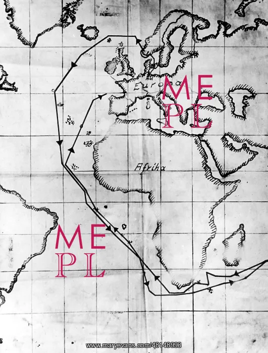 : Trip route of the German submarine U-180 in the Second World : Trip route of the German submarine U-180 in the Second World