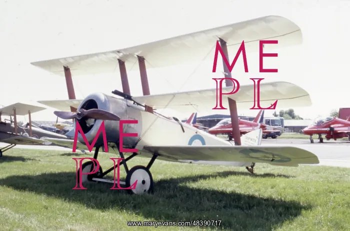  : A triplane on an airfield