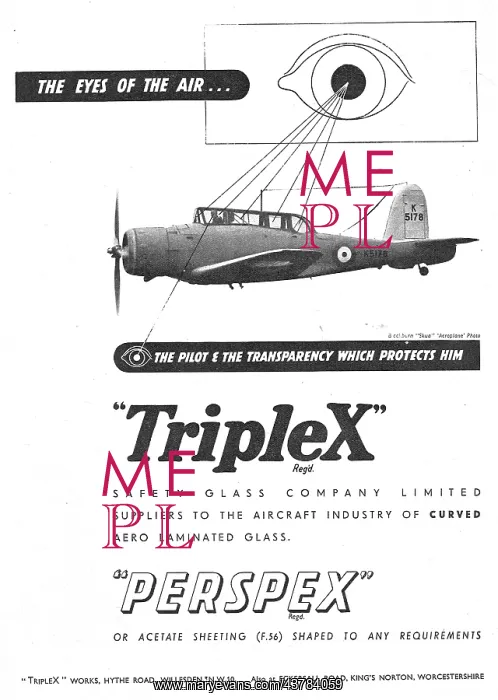 : Triplex Aircraft Transparencies : Triplex Aircraft Transparencies