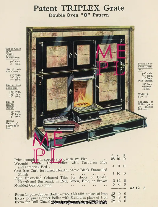  : TRIPLEX GRATE 1929