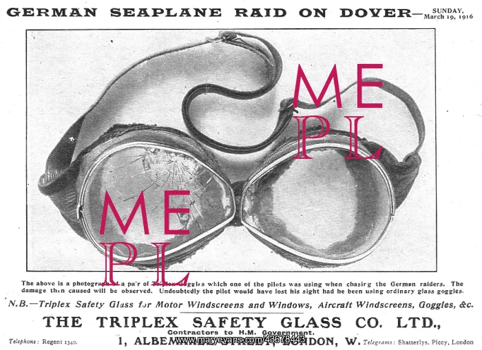 : Triplex Safety Glass Aeroplane Goggles & Windshields : Triplex Safety Glass Aeroplane Goggles & Windshields