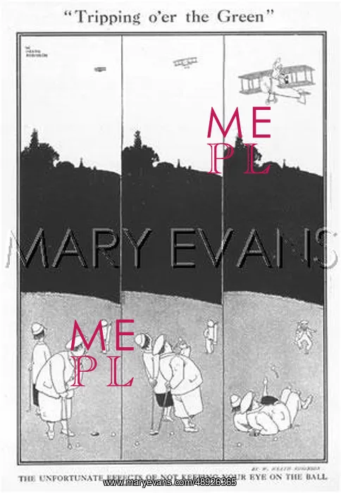 : Tripping o'er the Green by William Heath Robinson : Tripping o'er the Green by William Heath Robinson