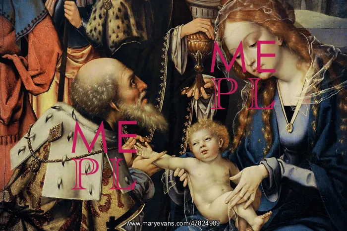 : Triptych of the Adoration by Jan van Dornicke : Triptych of the Adoration by Jan van Dornicke