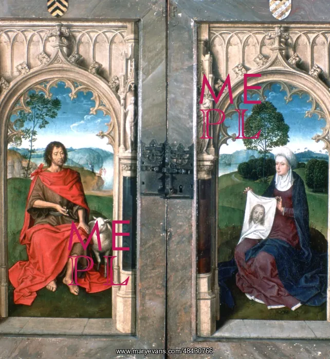 : Triptych of Jan Florain Artist: Hans Memling : Triptych of Jan Florain Artist: Hans Memling