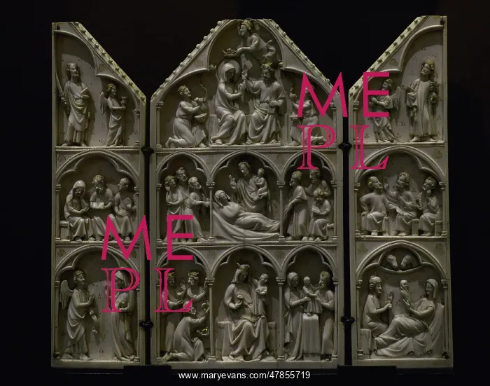 : Triptych with scenes from the life and death of the Virgin : Triptych with scenes from the life and death of the Virgin