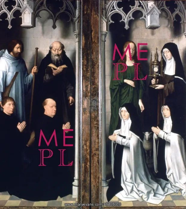: Triptych of St John the Baptist and St John the : Triptych of St John the Baptist and St John the