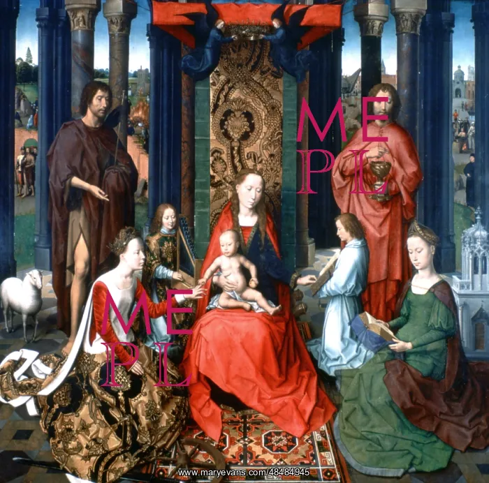 : Triptych of St John the Baptist and St John the : Triptych of St John the Baptist and St John the