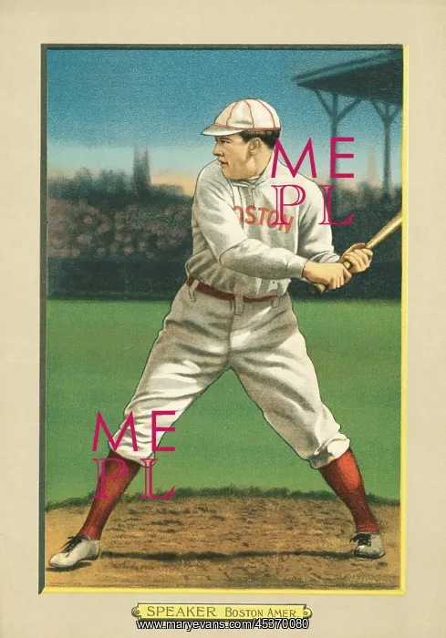 : Tris Speaker, 1911 baseball card, published : Tris Speaker, 1911 baseball card, published