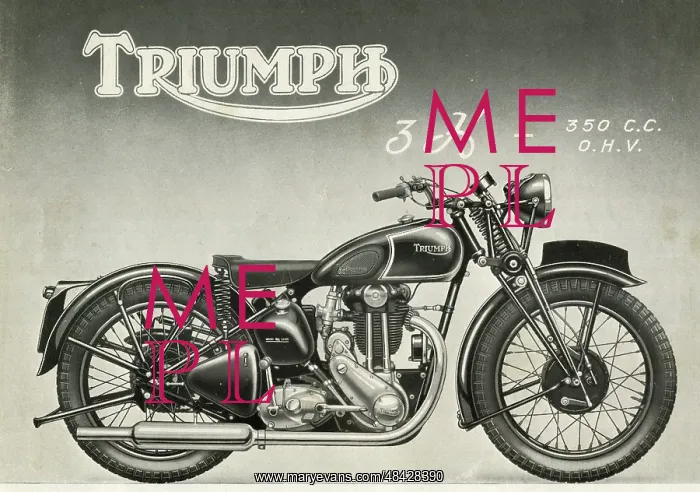 : Triumph 3H Motorbike : Triumph 3H Motorbike
