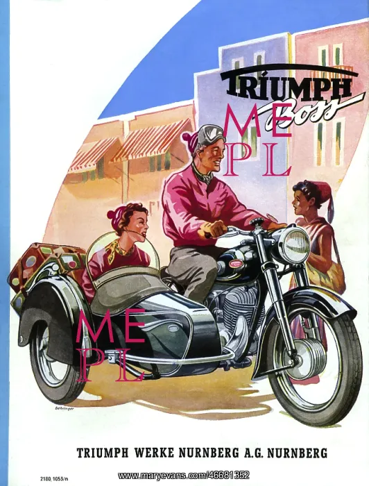 : Triumph motorcycle advert : Triumph motorcycle advert