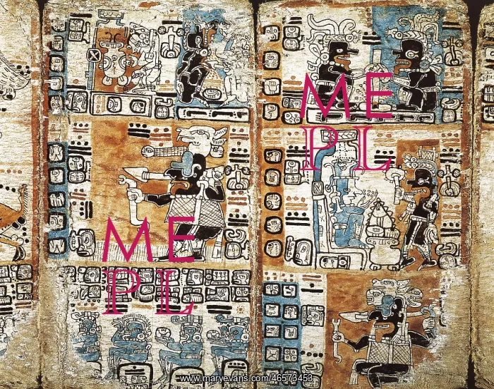 : Trocortesian or Madrid Codex. s.XIV. Detail : Trocortesian or Madrid Codex. s.XIV. Detail