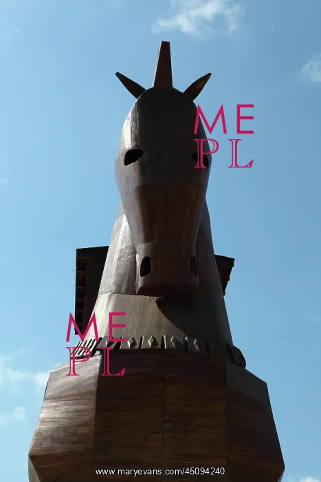 : Trojan Horse model, Troy, Turkey : Trojan Horse model, Troy, Turkey
