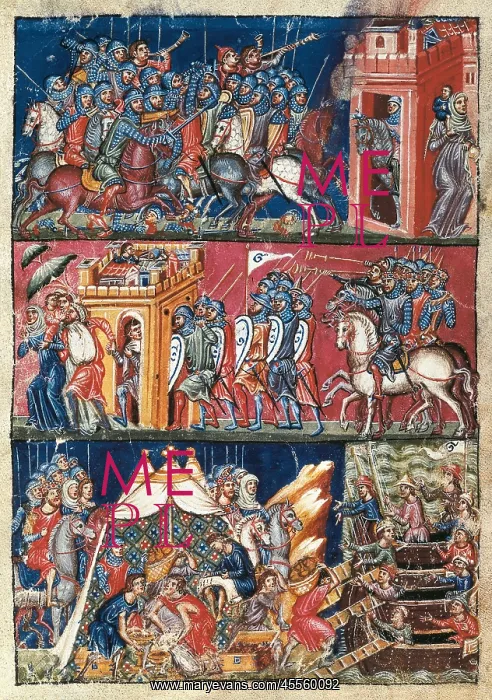 : Trojan War. The first plundering of Troy. Illustration : Trojan War. The first plundering of Troy. Illustration