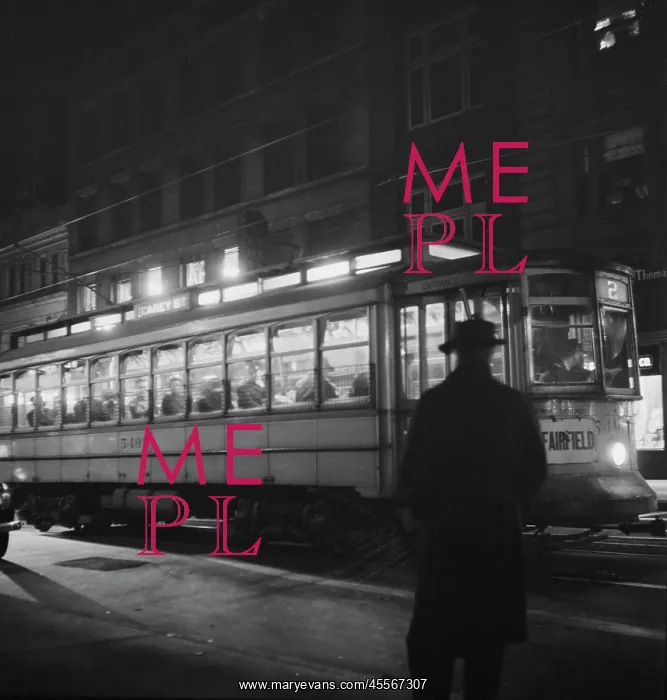 : Trolley - Transportation - Night - Occupations : Trolley - Transportation - Night - Occupations