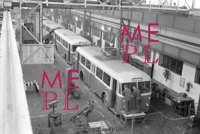 : Trolleybus factory - 1960 : Trolleybus factory - 1960