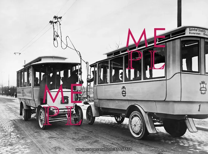 : Trolleybuses in Steglitz, 1912 : Trolleybuses in Steglitz, 1912