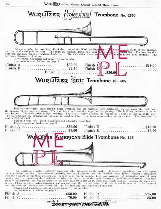  : Trombone, Wurlitzer
