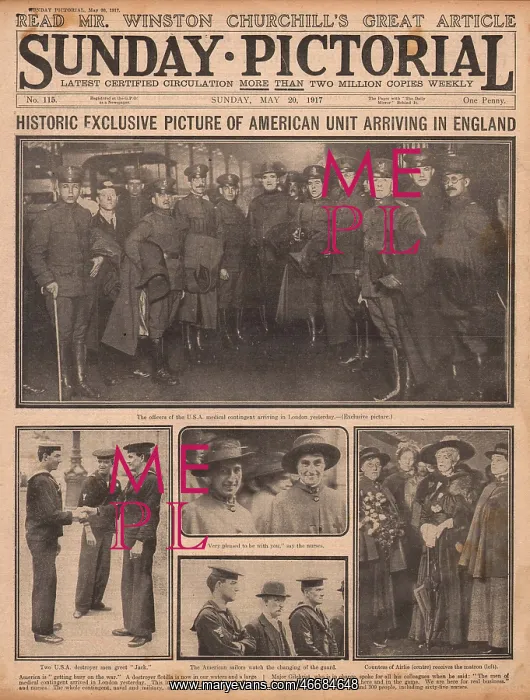 : US troops arrive in England, WW1 : US troops arrive in England, WW1