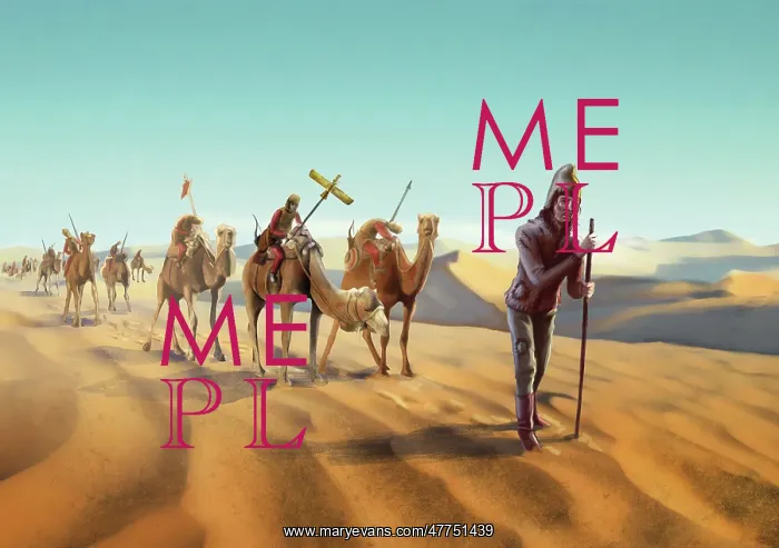 : Troops of Darius the Great struggling in a desert : Troops of Darius the Great struggling in a desert