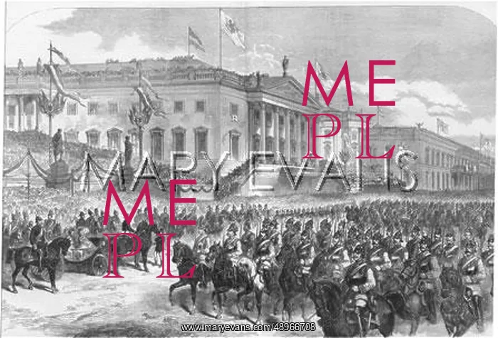 : Troops passing before Wilhelm I of Germany : Troops passing before Wilhelm I of Germany