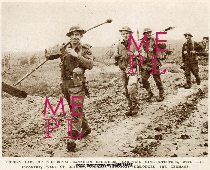: Troops of the Royal Canadian Engineers, Italy : Troops of the Royal Canadian Engineers, Italy