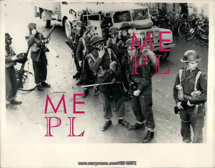 : Troops stand by during general strike in Nicosia, Cyprus : Troops stand by during general strike in Nicosia, Cyprus