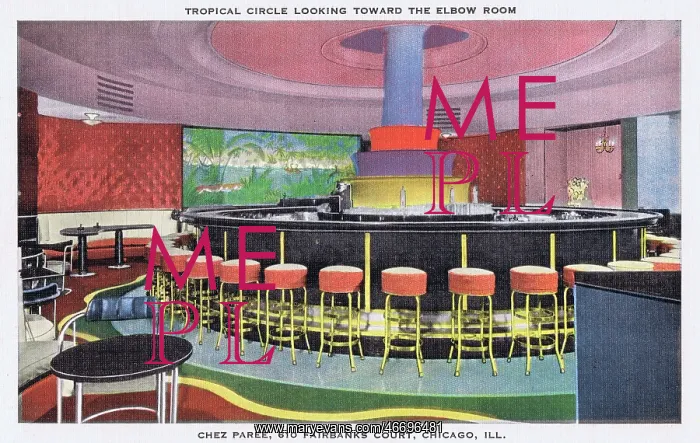 : The Tropical Circle looking toward the Elbow Room of Chez Pa : The Tropical Circle looking toward the Elbow Room of Chez Pa