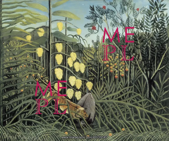 : In a Tropical Forest, by Henri Rousseau : In a Tropical Forest, by Henri Rousseau