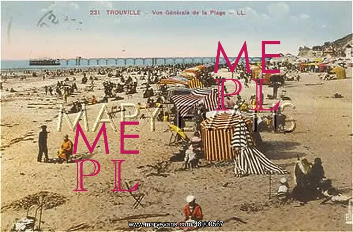 : TROUVILLE - LA PLAGE : TROUVILLE - LA PLAGE